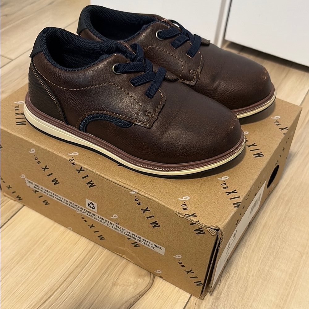 Toddler Bots Mix No. 6 Brown Dress Shoes Size 9